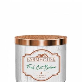 Kringle Candle Fresh Cut Balsam Farmhouse Tumbler 411g 3 knoty