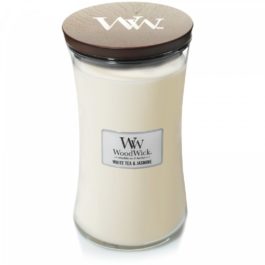 WoodWick White Tea Jasmine Duża Świeca Zapachowa 609,5 g