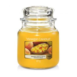 Yankee Candle Mango Peach Salsa Średnia Świeca Zapachowa 411g