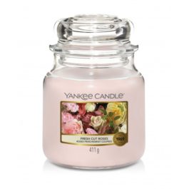 Yankee Candle FRESH CUT ROSE Średnia Świeca Zapachowa 411g
