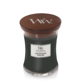 WoodWick BLACK PEPPERCORN Średnia Świeca Zapachowa