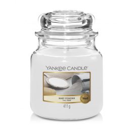 Yankee Candle BABY POWDER Średnia Świeca Zapachowa 411g