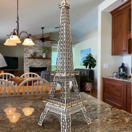 Drewniana Wieża Eiffla – Puzzle 3D